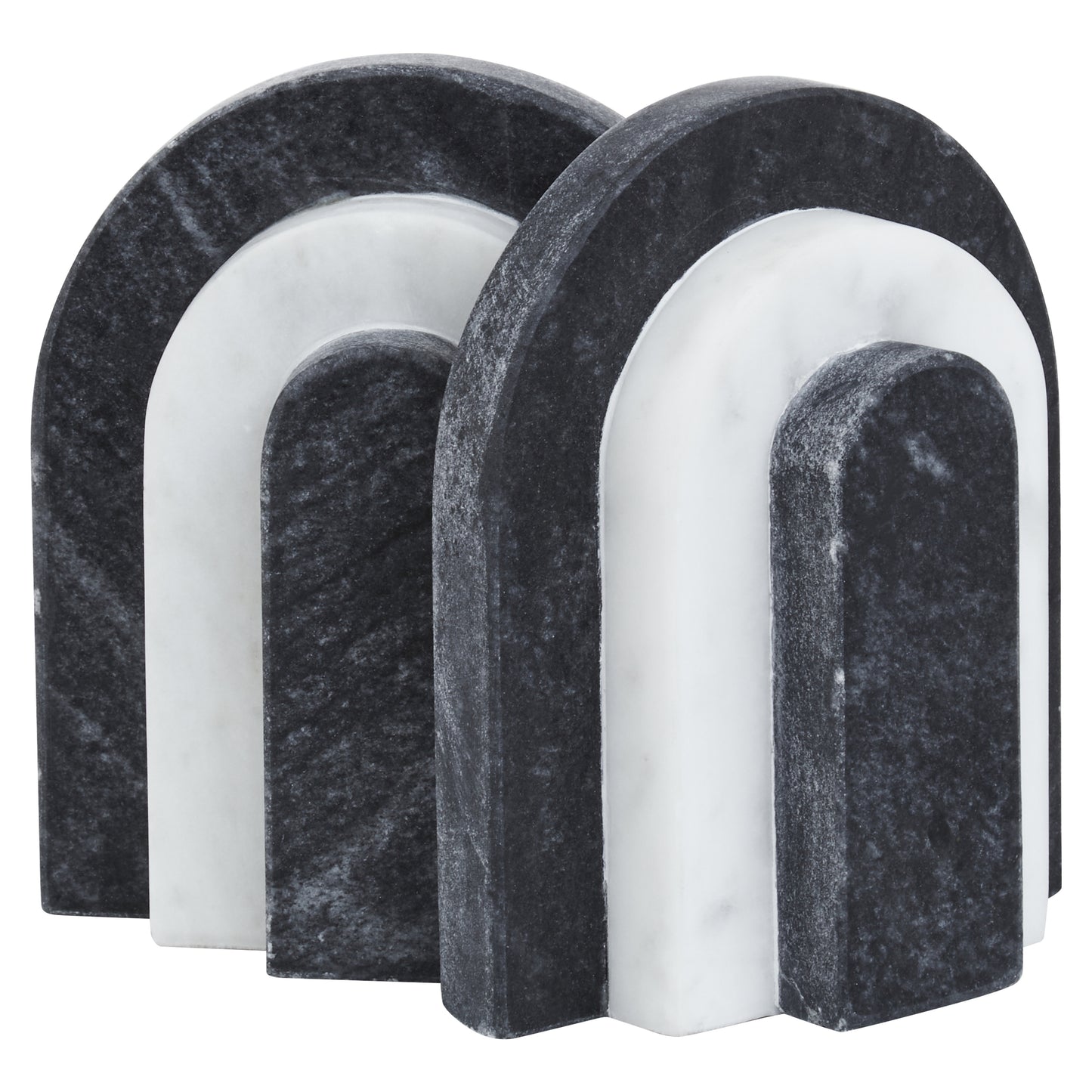 Black and White Marble Bookends - Kristia Rose Collections