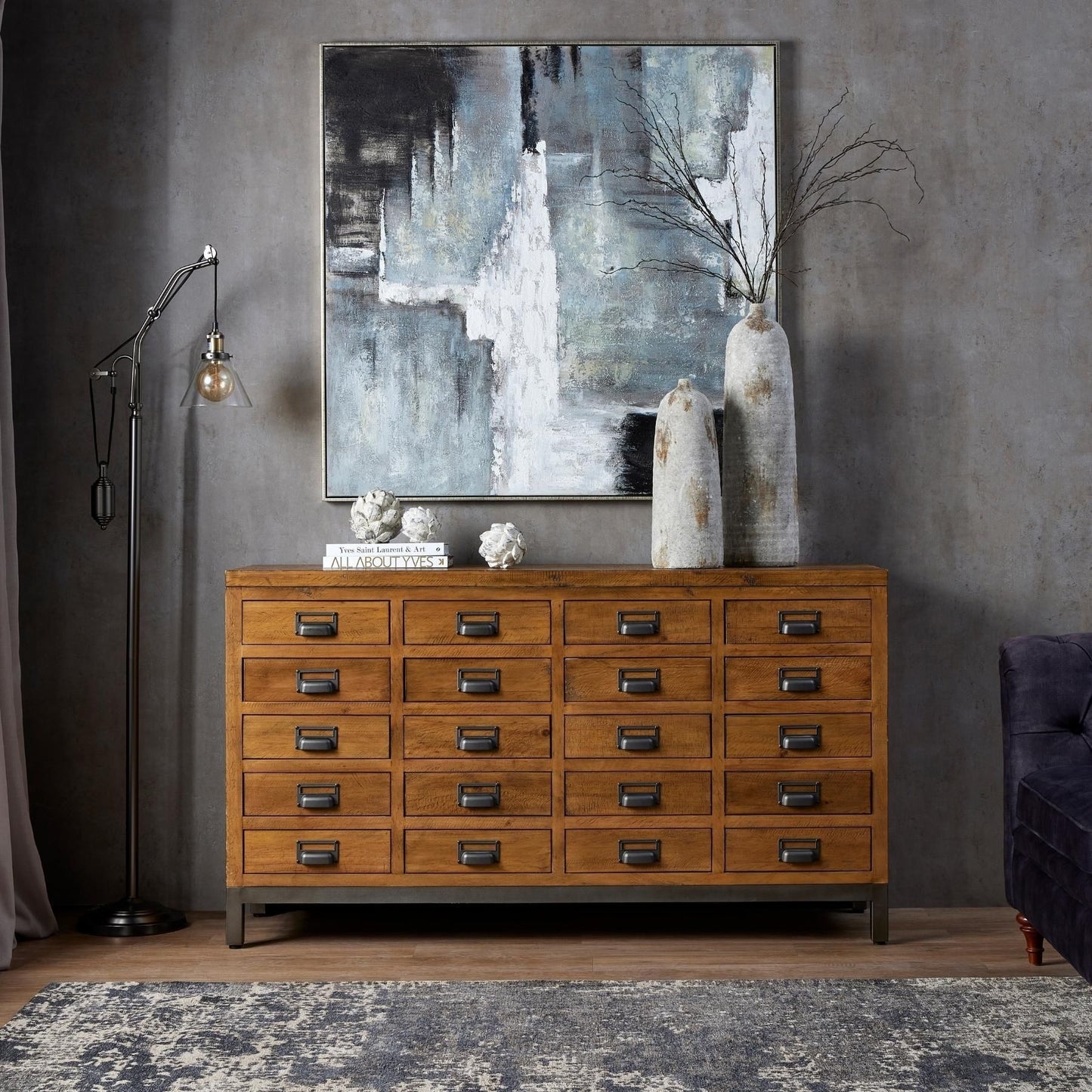 The Draftsman Collection 20 Drawer Merchant Chest - Kristia Rose Collections