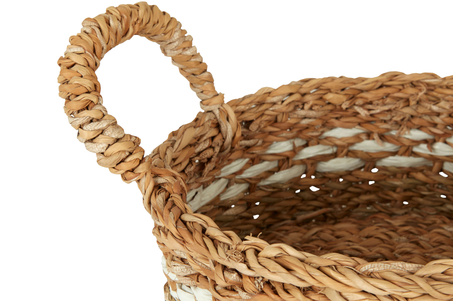Farmhouse, Set of Two Seagrass Decorative Baskets