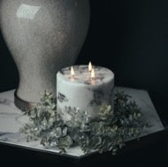 Luxe Collection Natural Glow 6x6 Marble Effect LED Candle - Kristia Rose Collections