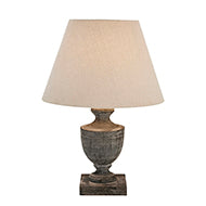 Incia Urn Wooden Table Lamp 51cmH - Kristia Rose Collections
