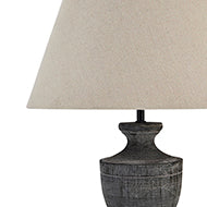 Incia Urn Wooden Table Lamp 51cmH - Kristia Rose Collections