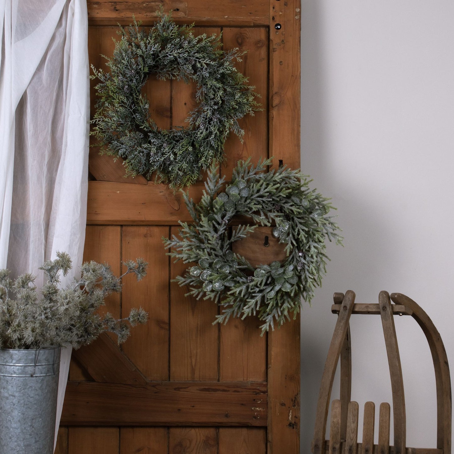 Frosted Christmas Wreath