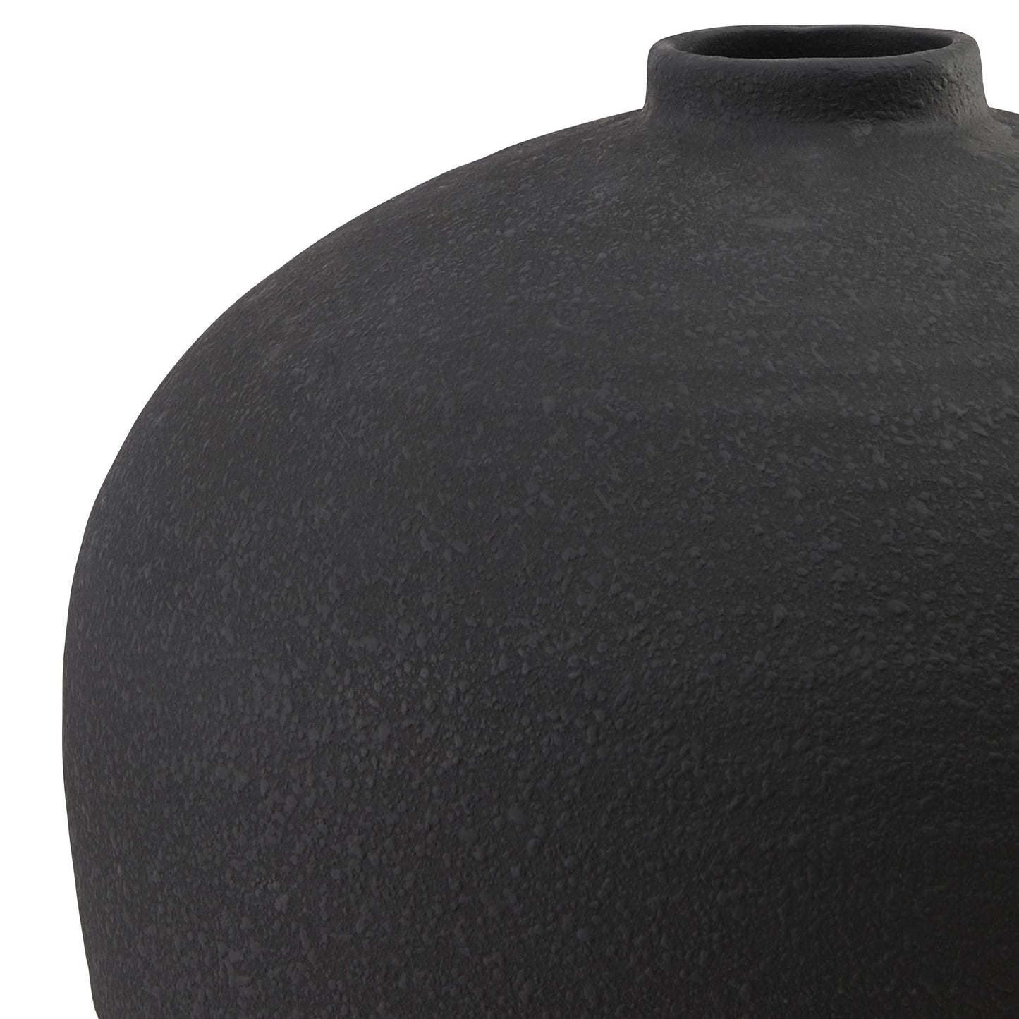 Extra Large Tetbury Matt Black Ceramic Vase - Kristia Rose Collections