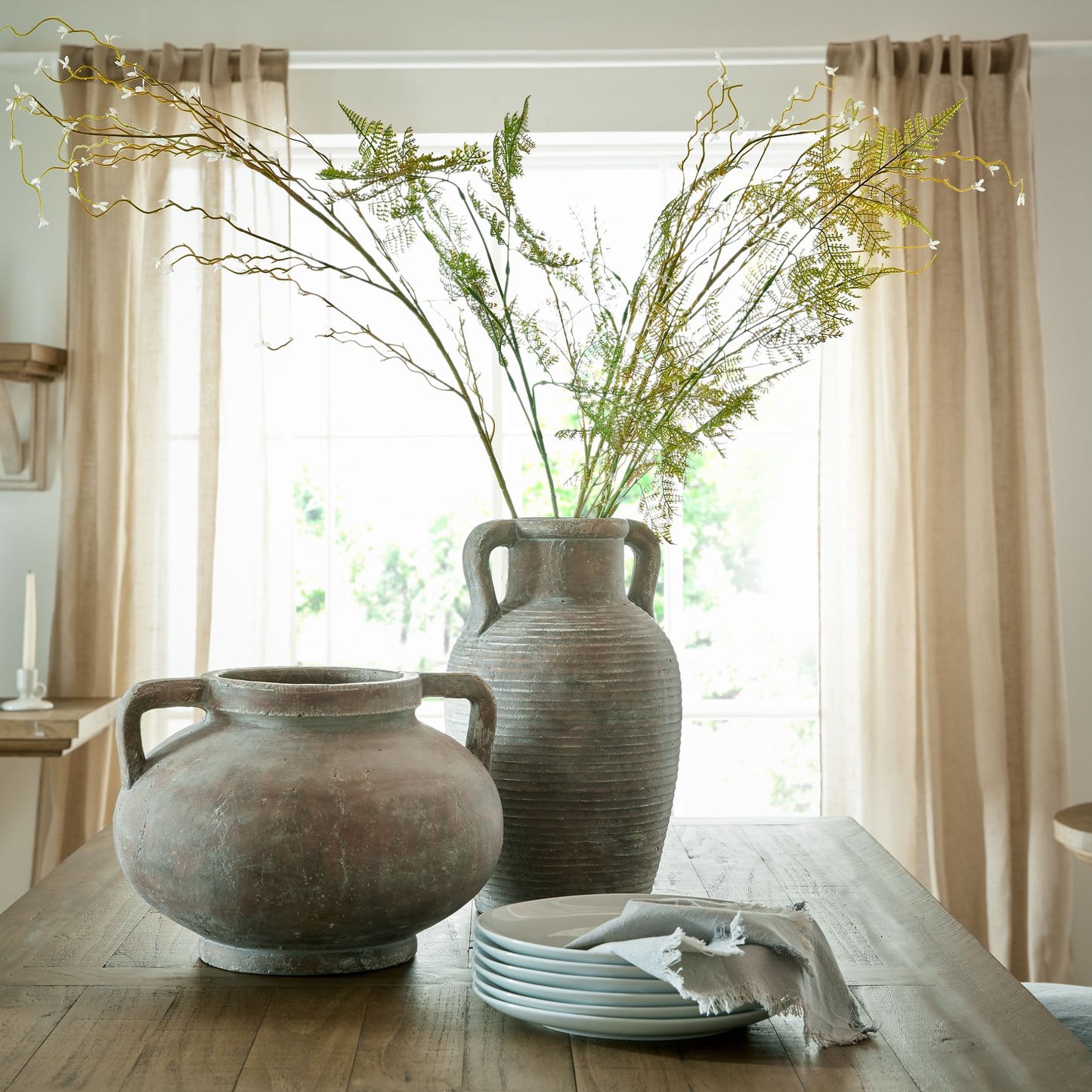 Tetbury Brown Stone Pelike Pot