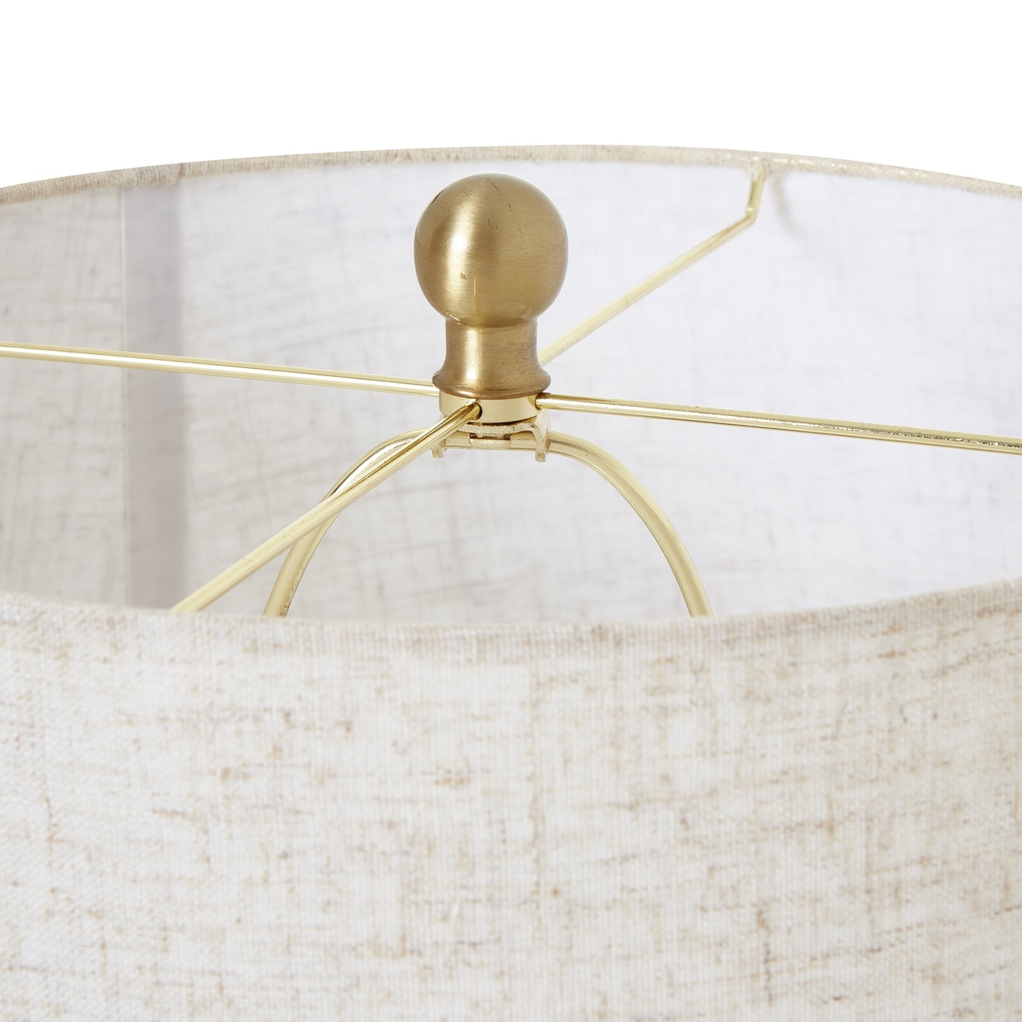 Woodstock Round Wicker Lamp with Linen Shade