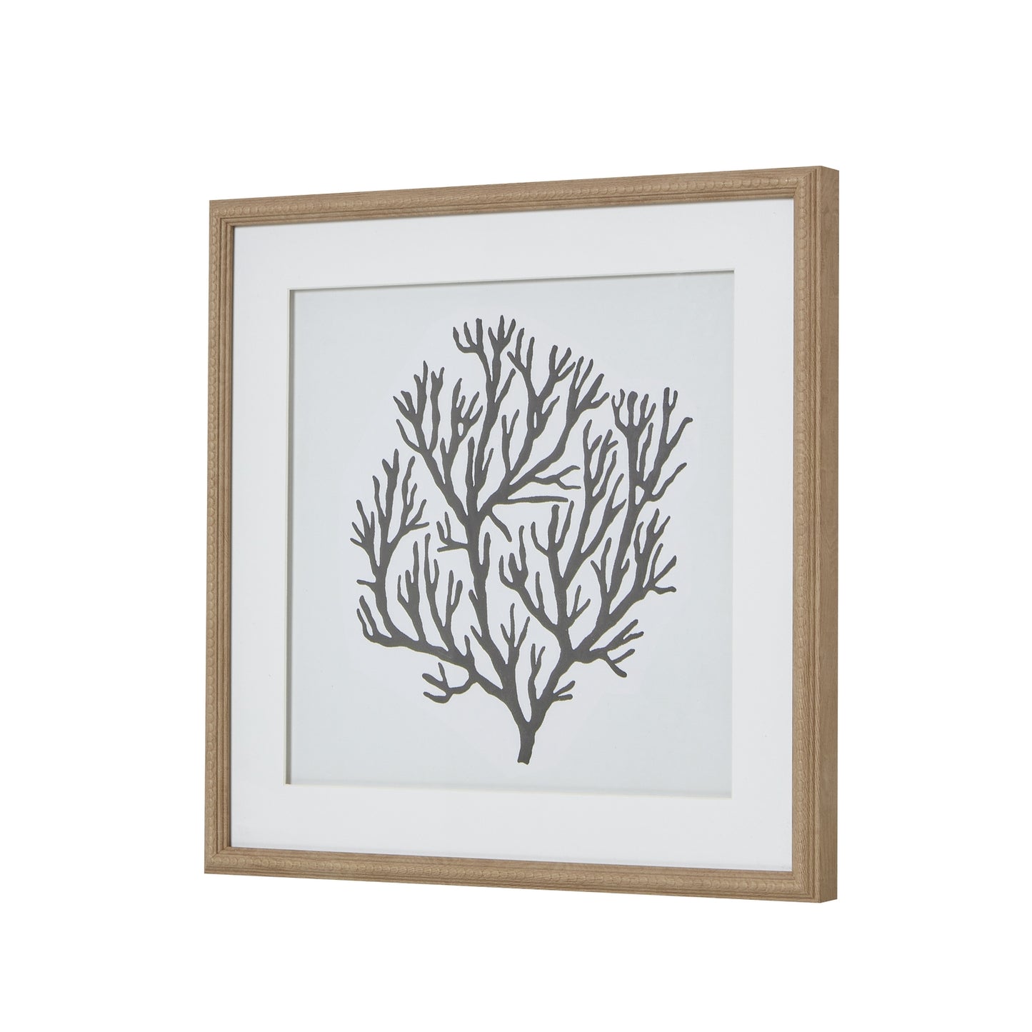 Beaded Wood Frame With Ocean Life Print x 2 Designs