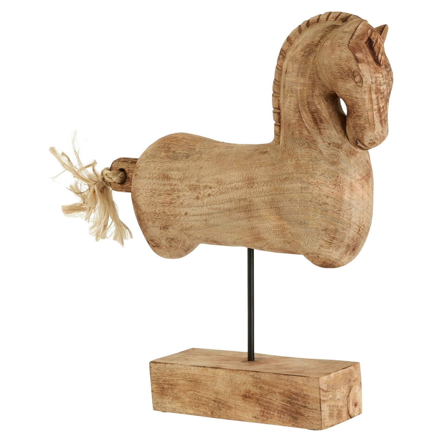 Badminton Mango Wood Horse Sculpture 50cmH