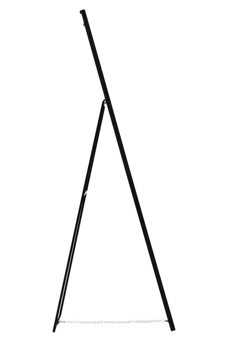 Black Metal Floor Standing Mirror
