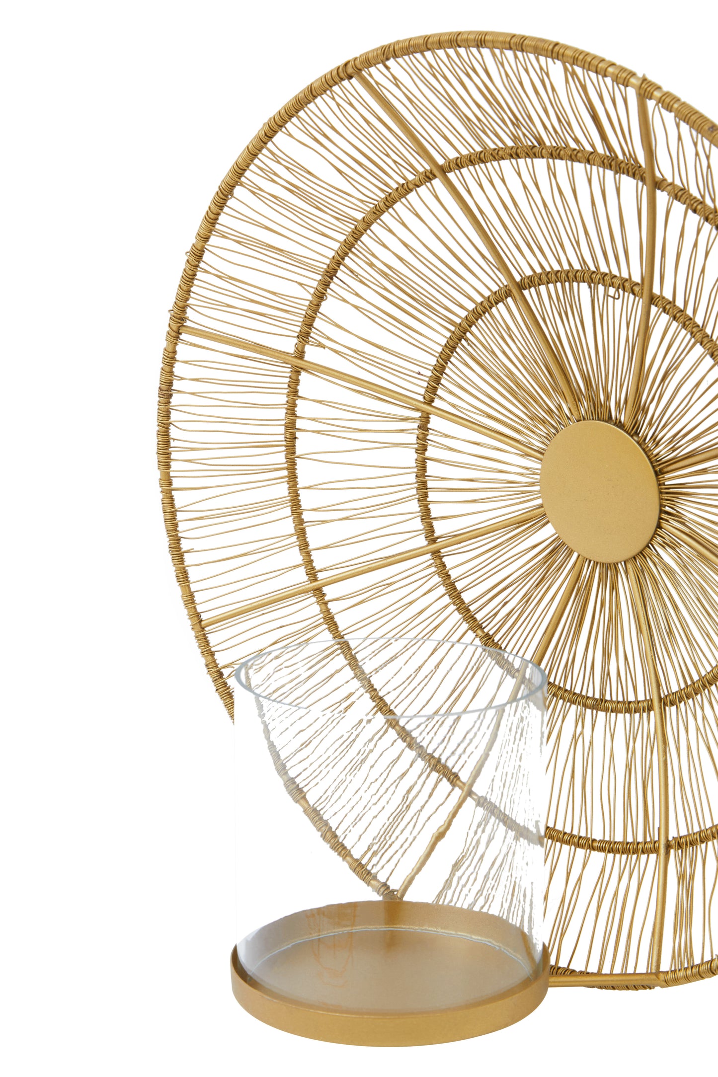 Unique Gold Wire Wall Sconce
