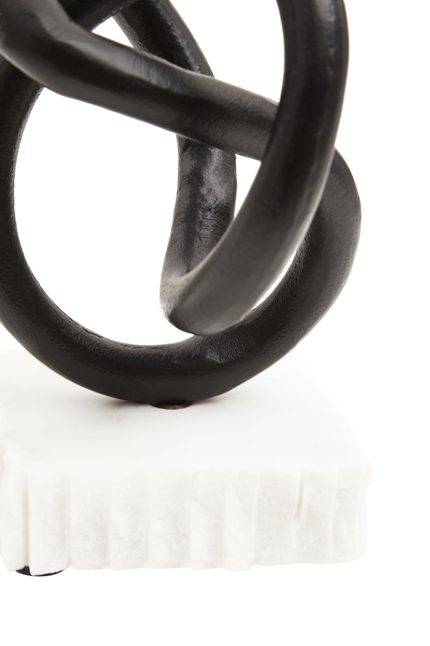 Elegant Decorative Black Knot Sculpture - Kristia Rose Collections