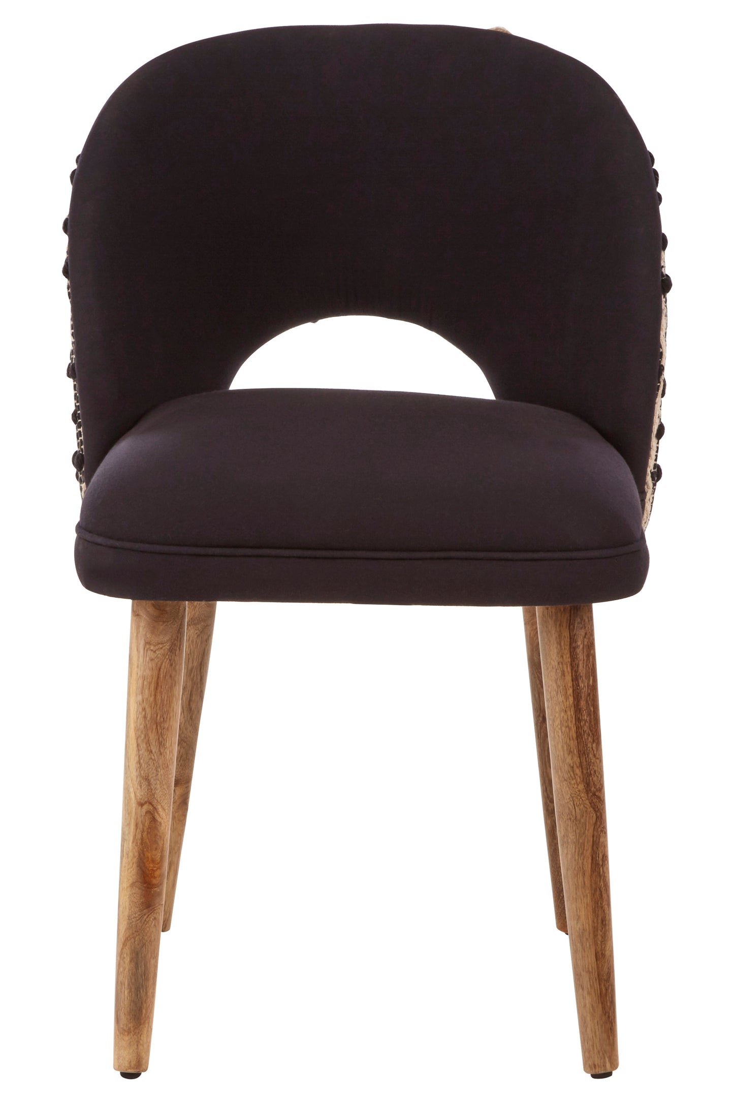 Sheepscombe Black Velvet Boho Chair