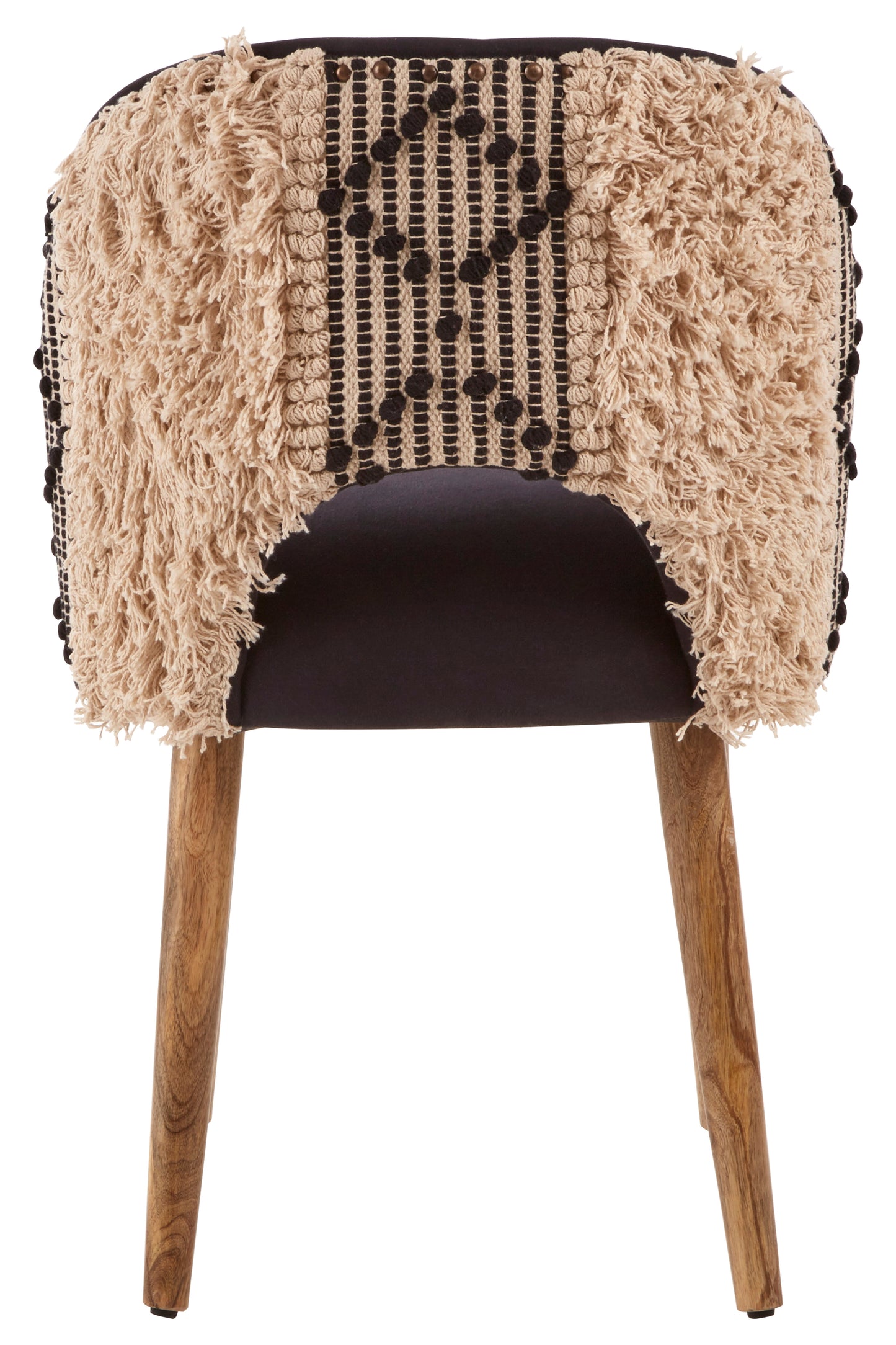 Sheepscombe Black Velvet Boho Chair