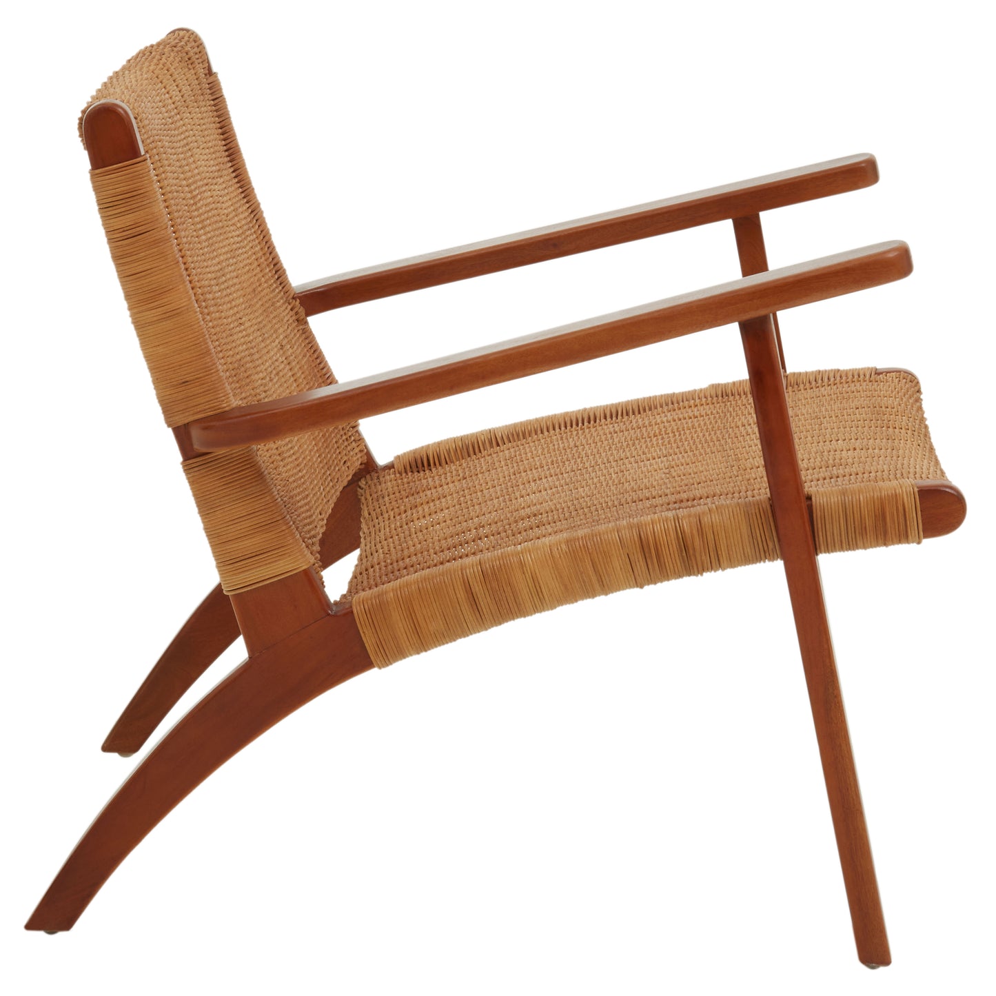 Bisley Brown Rattan Woven Chair - Kristia Rose Collections