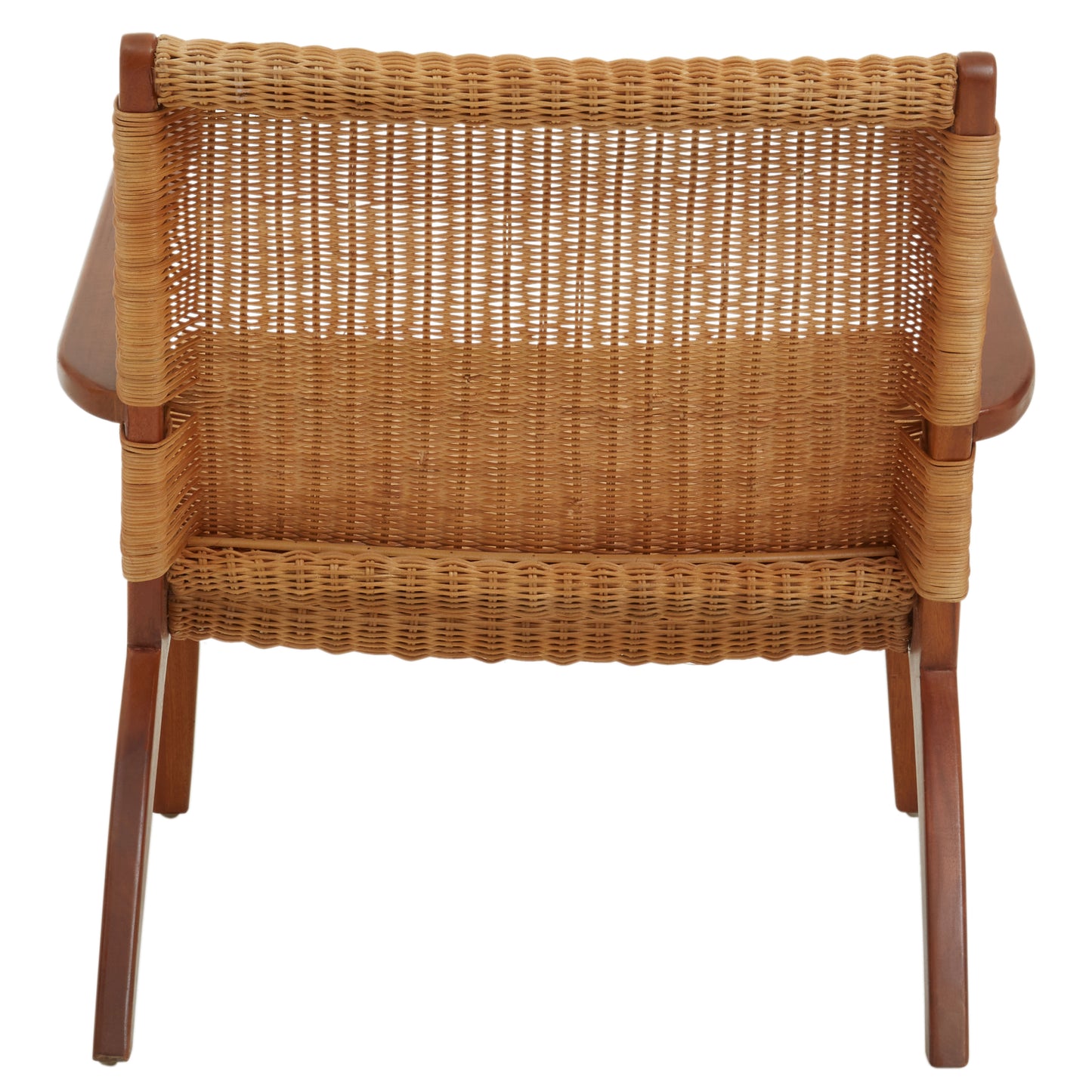 Bisley Brown Rattan Woven Chair - Kristia Rose Collections