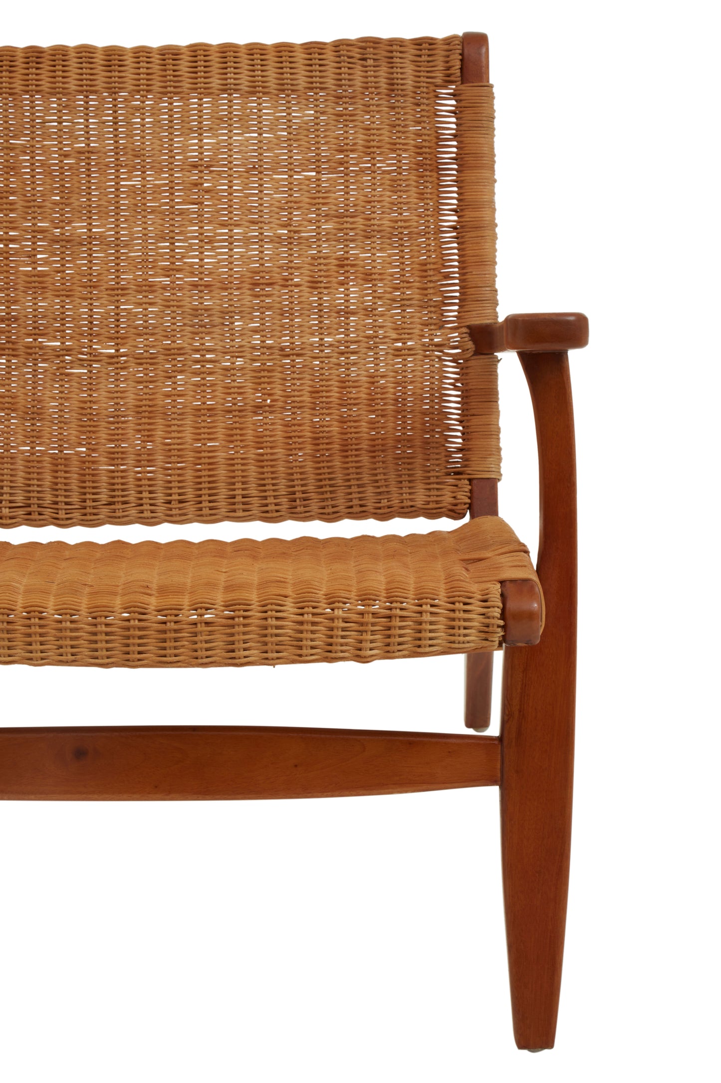 Bisley Brown Rattan Woven Chair - Kristia Rose Collections