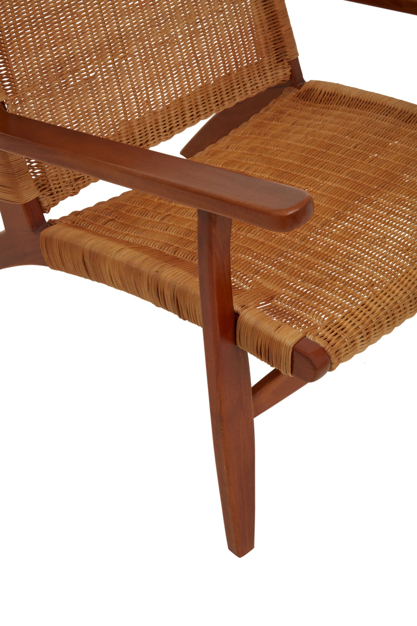 Bisley Brown Rattan Woven Chair - Kristia Rose Collections