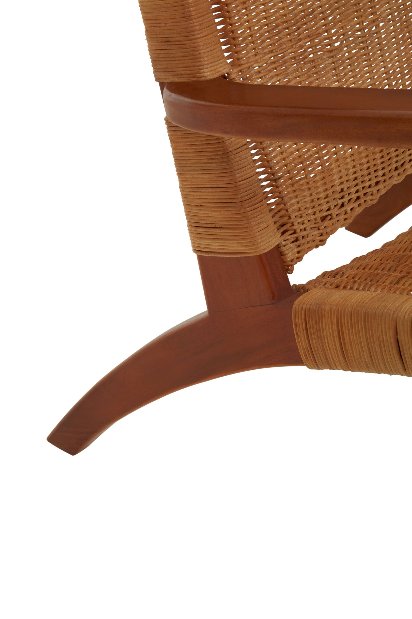 Bisley Brown Rattan Woven Chair - Kristia Rose Collections