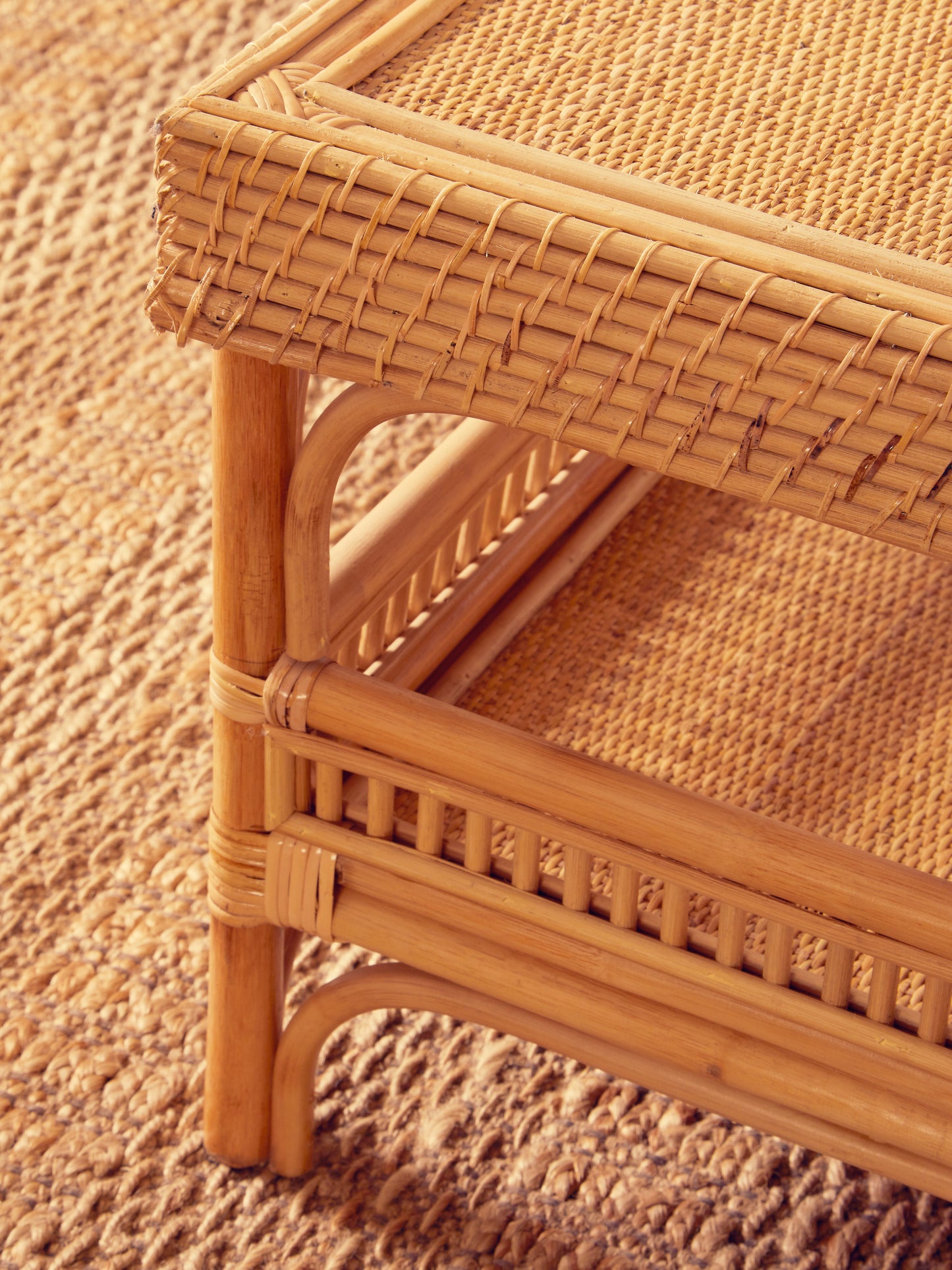 Natural Rattan Coffee Table