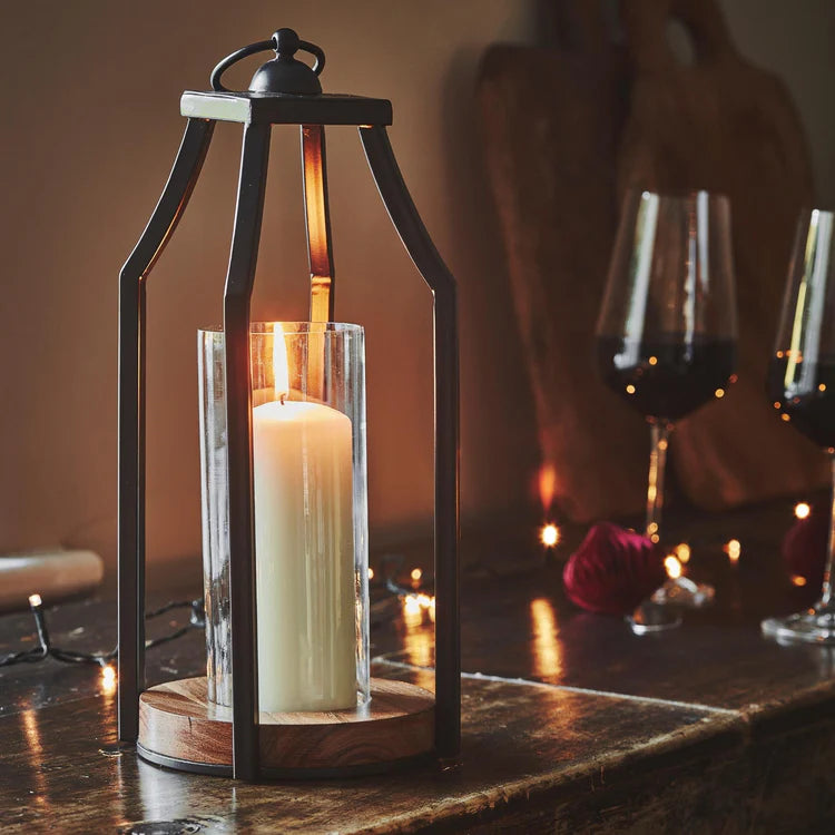 Cirencester Circular Base Lantern 44cm H - Kristia Rose Collections