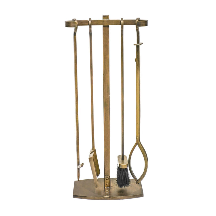 Brass Fireside Companion Set