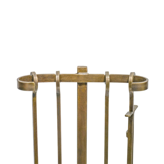 Brass Fireside Companion Set
