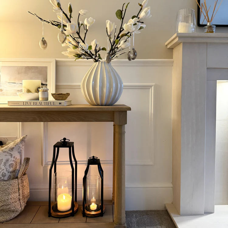 Cirencester Circular Base Lantern 44cm H - Kristia Rose Collections