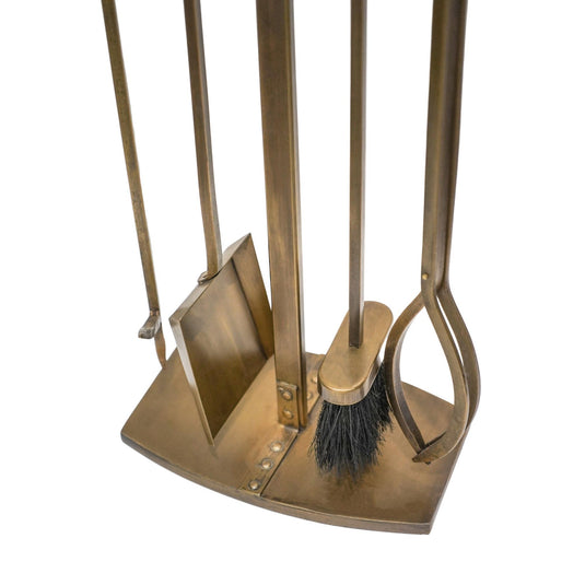 Brass Fireside Companion Set