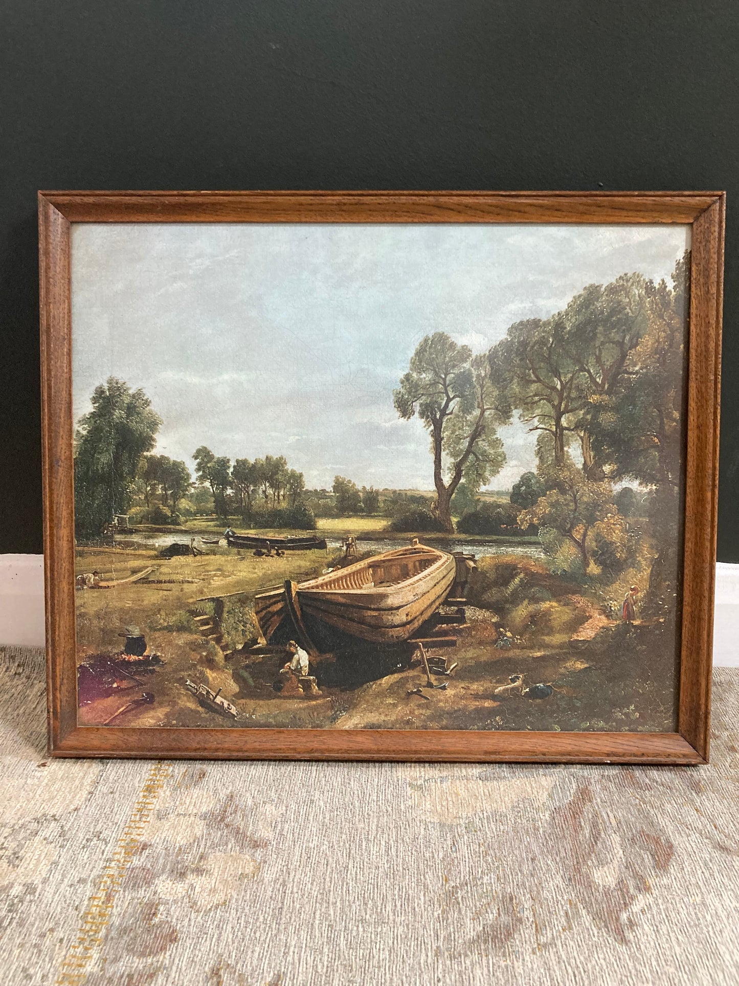 Vintage John Constable Print in Quality Wood Frame - Kristia Rose Collections