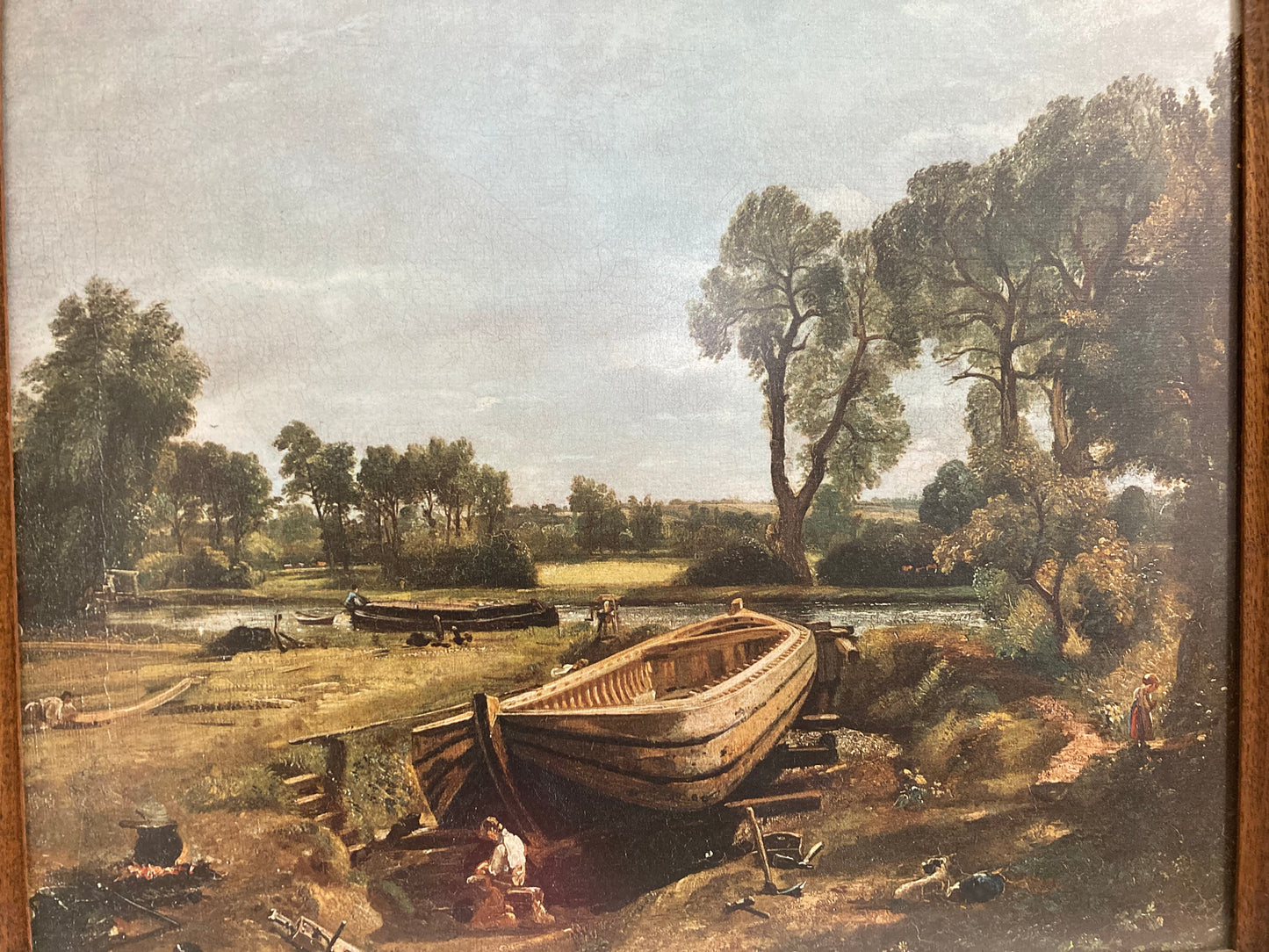 Vintage John Constable Print in Quality Wood Frame - Kristia Rose Collections