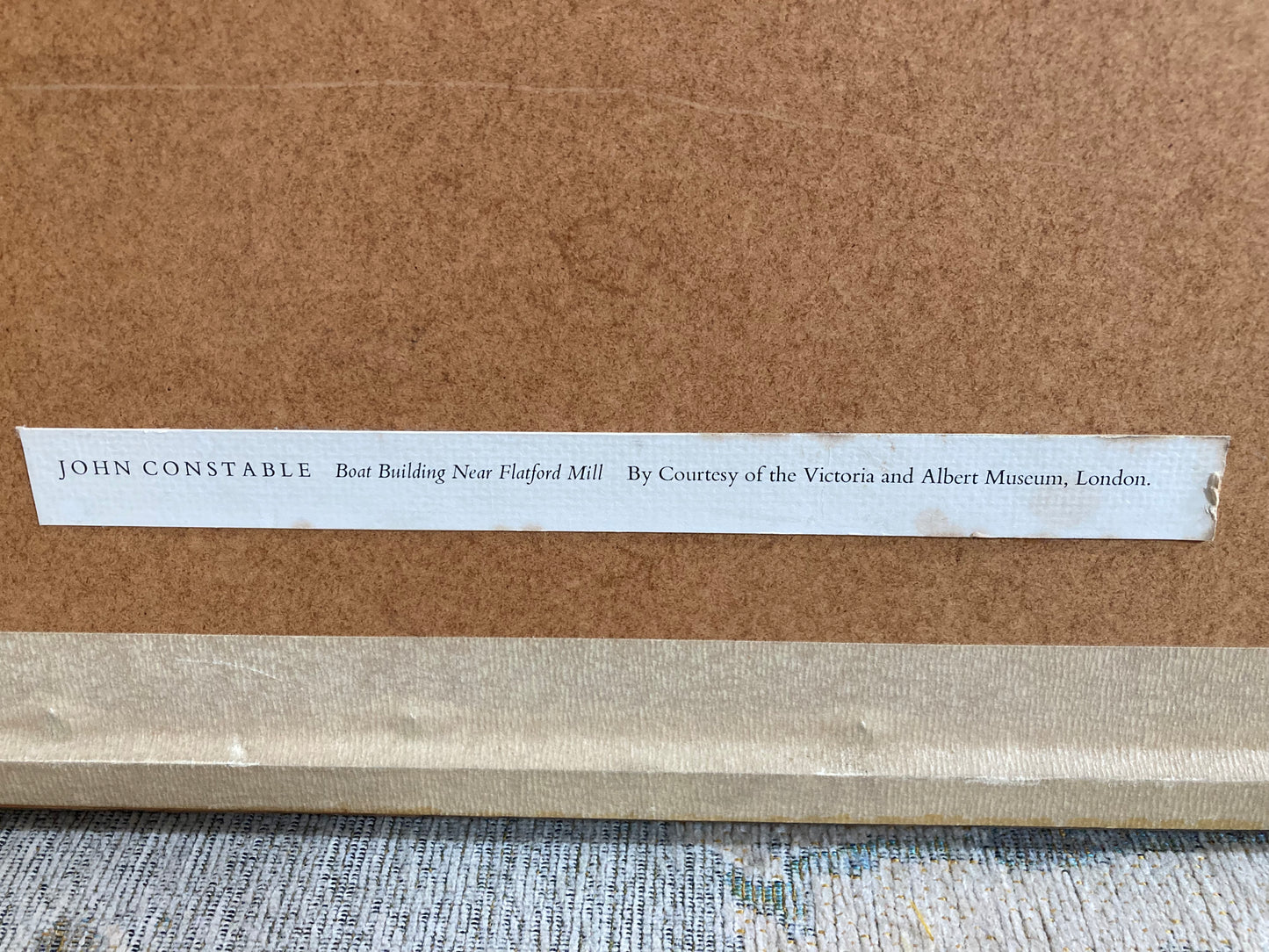 Vintage John Constable Print in Quality Wood Frame - Kristia Rose Collections