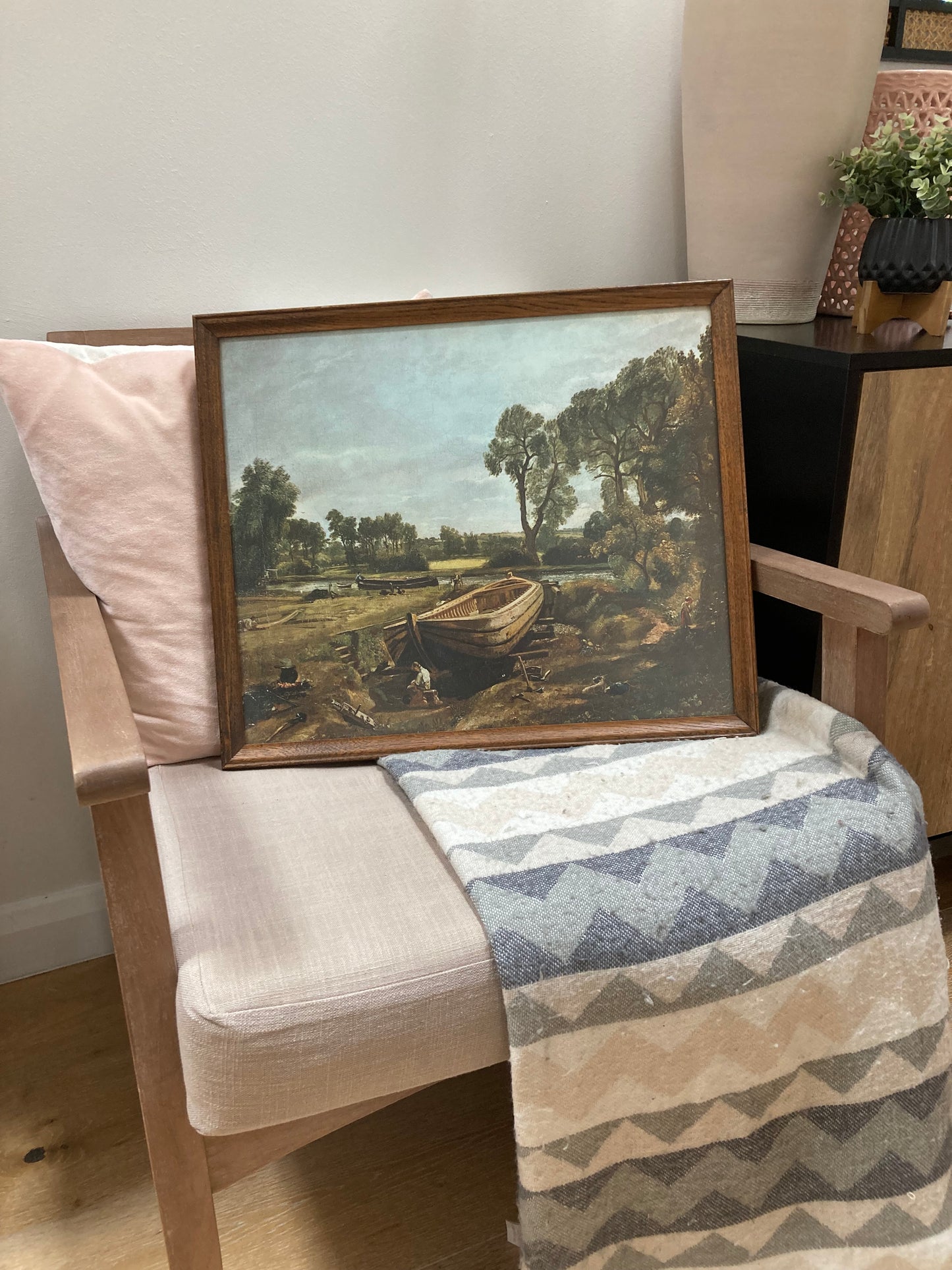 Vintage John Constable Print in Quality Wood Frame - Kristia Rose Collections