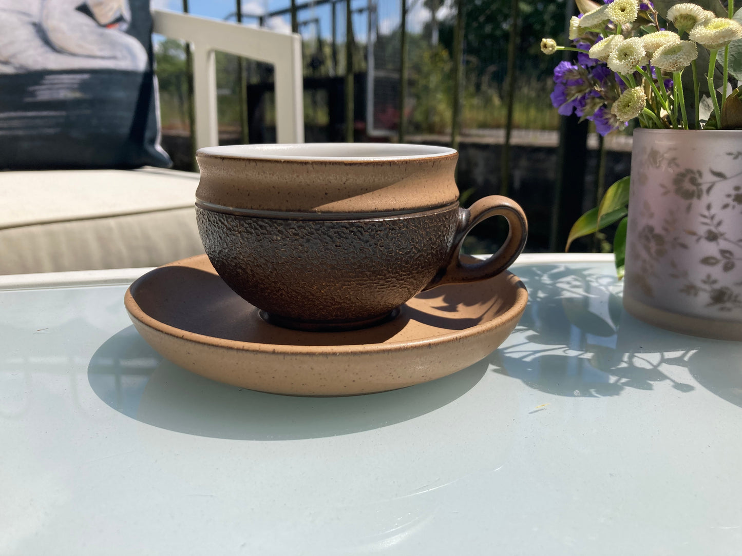 Denby Cotswold Acorn Coffee Set, Vintage 1970s - Kristia Rose Collections