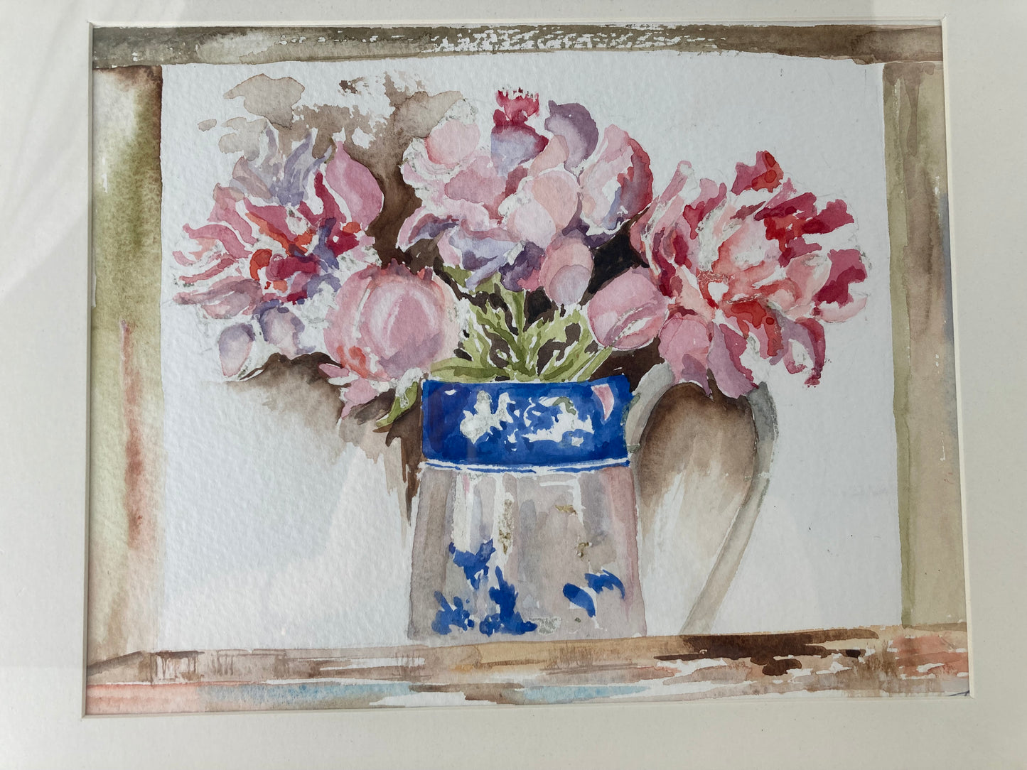 Original Watercolour in Beautiful Contemporary Frame - Kristia Rose Collections