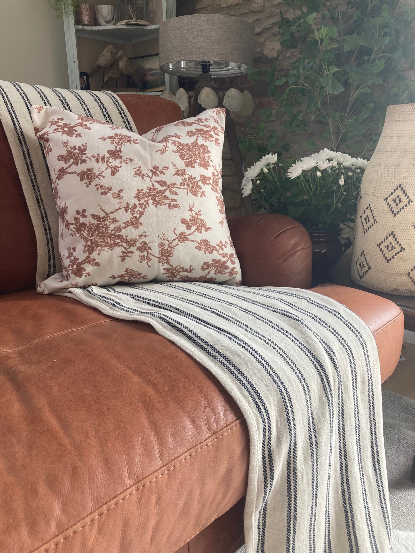 Cotton 45 x 45 - Rust Print - Kristia Rose Collections