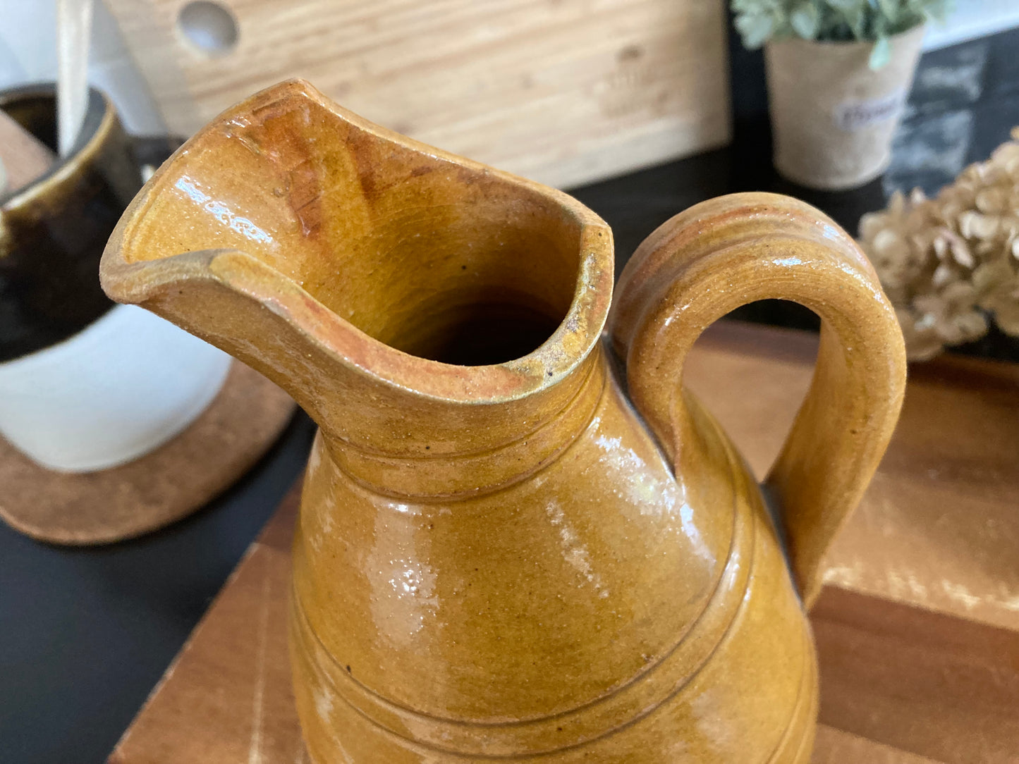 Earthenware Glazed Jug /Wine Carafe - Kristia Rose Collections