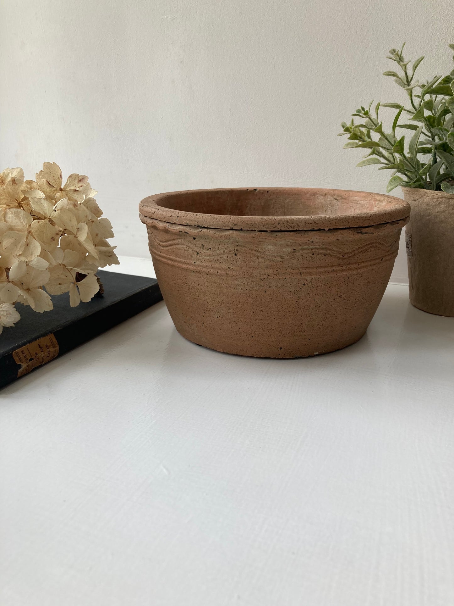 Terracotta Cement Bowl - Kristia Rose Collections