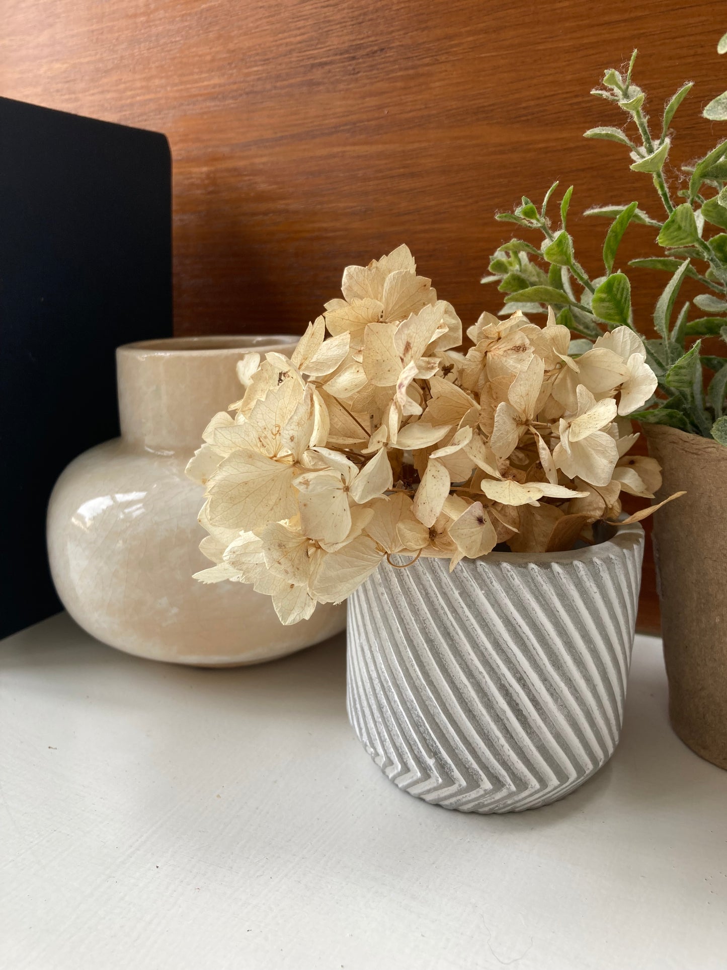 Small Grey Cement Pot - Kristia Rose Collections
