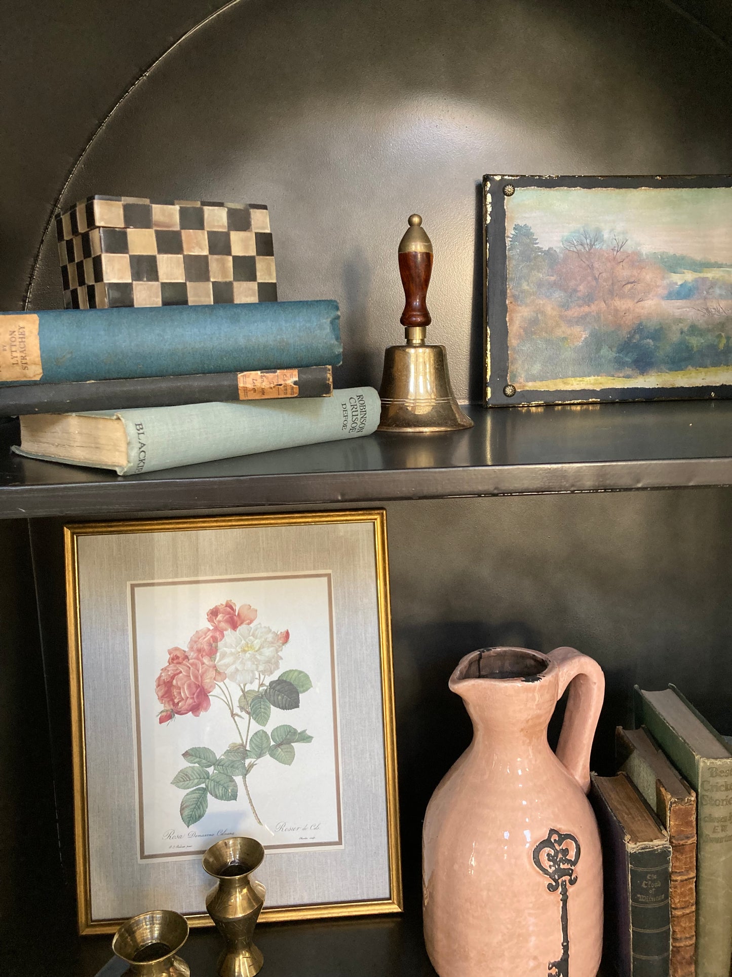 Victorian Hand School Bell with Wooden Handle