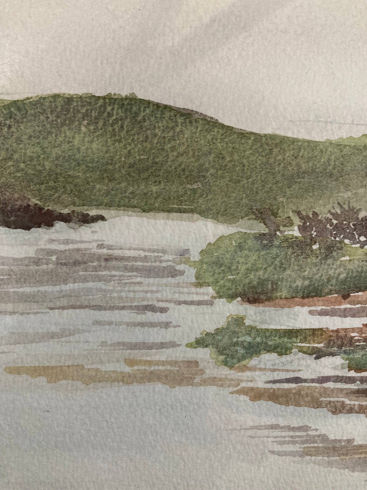 Framed Original Watercolour Landscape Art