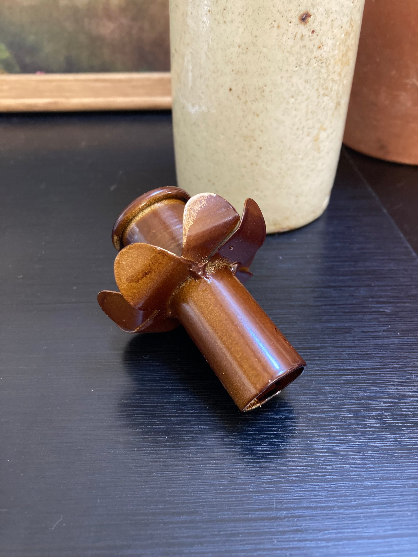 Candle Converter in Flower Design - Rust