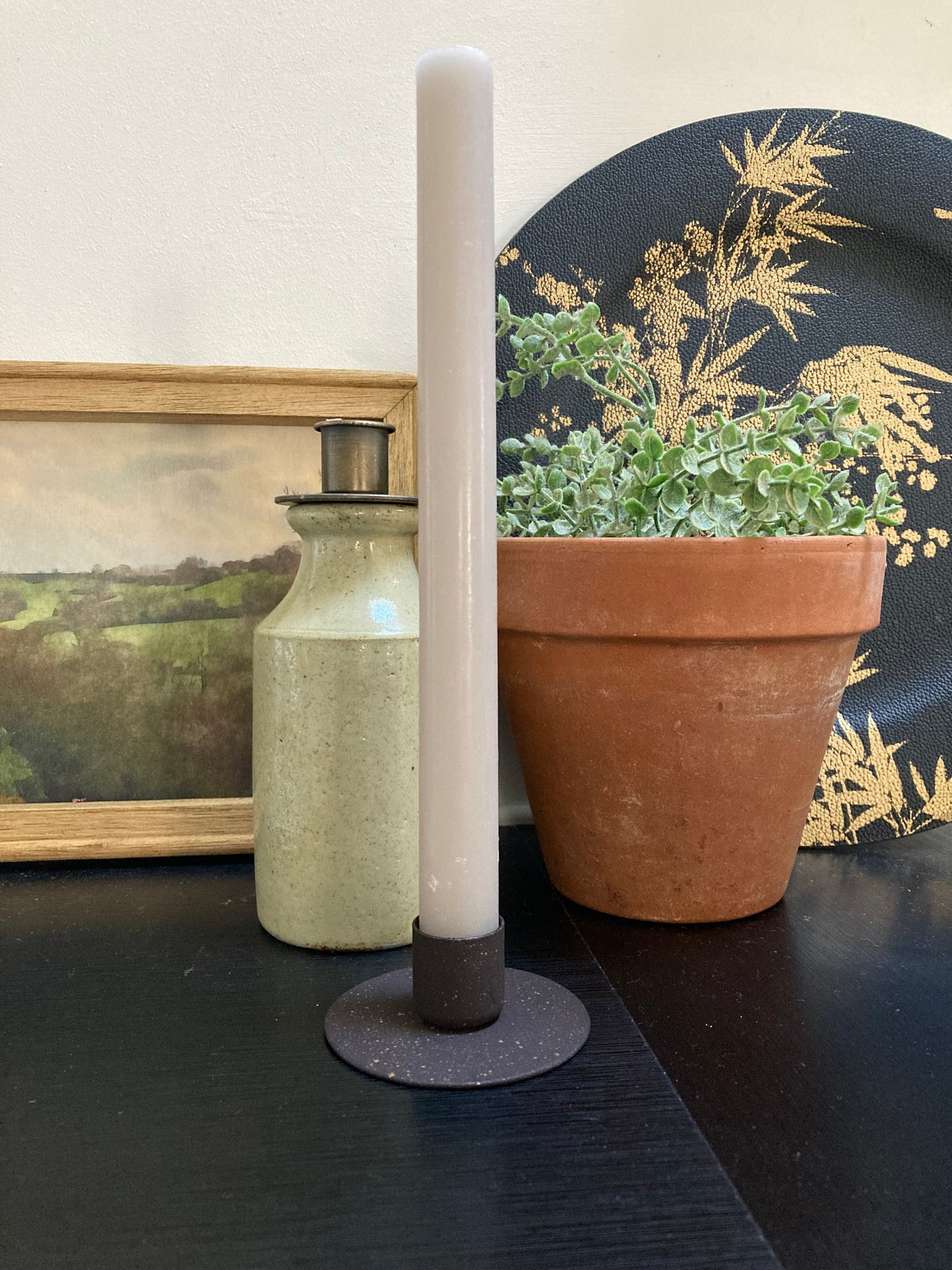 Small Rustic Simple Candle Holder