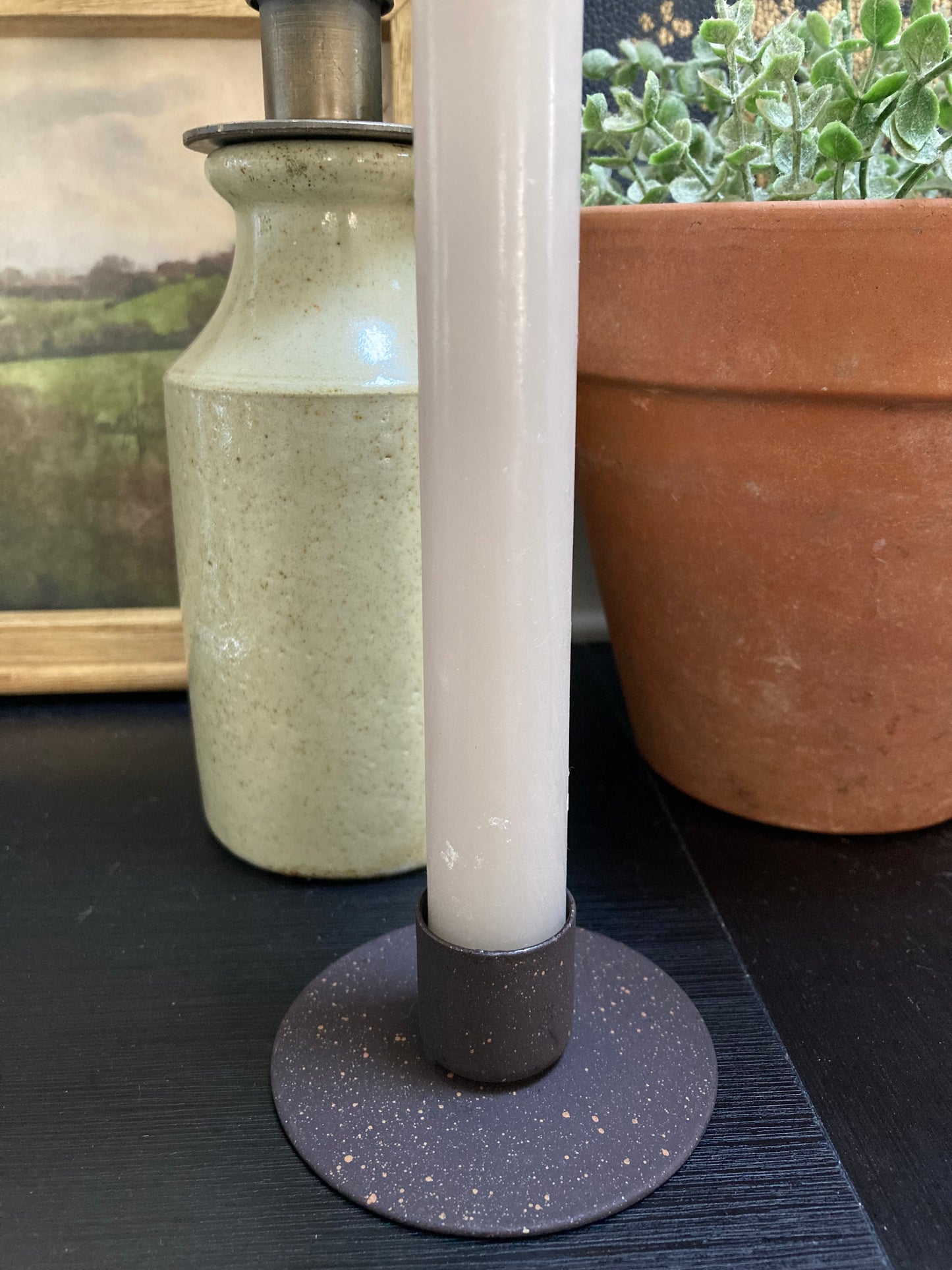 Small Rustic Simple Candle Holder