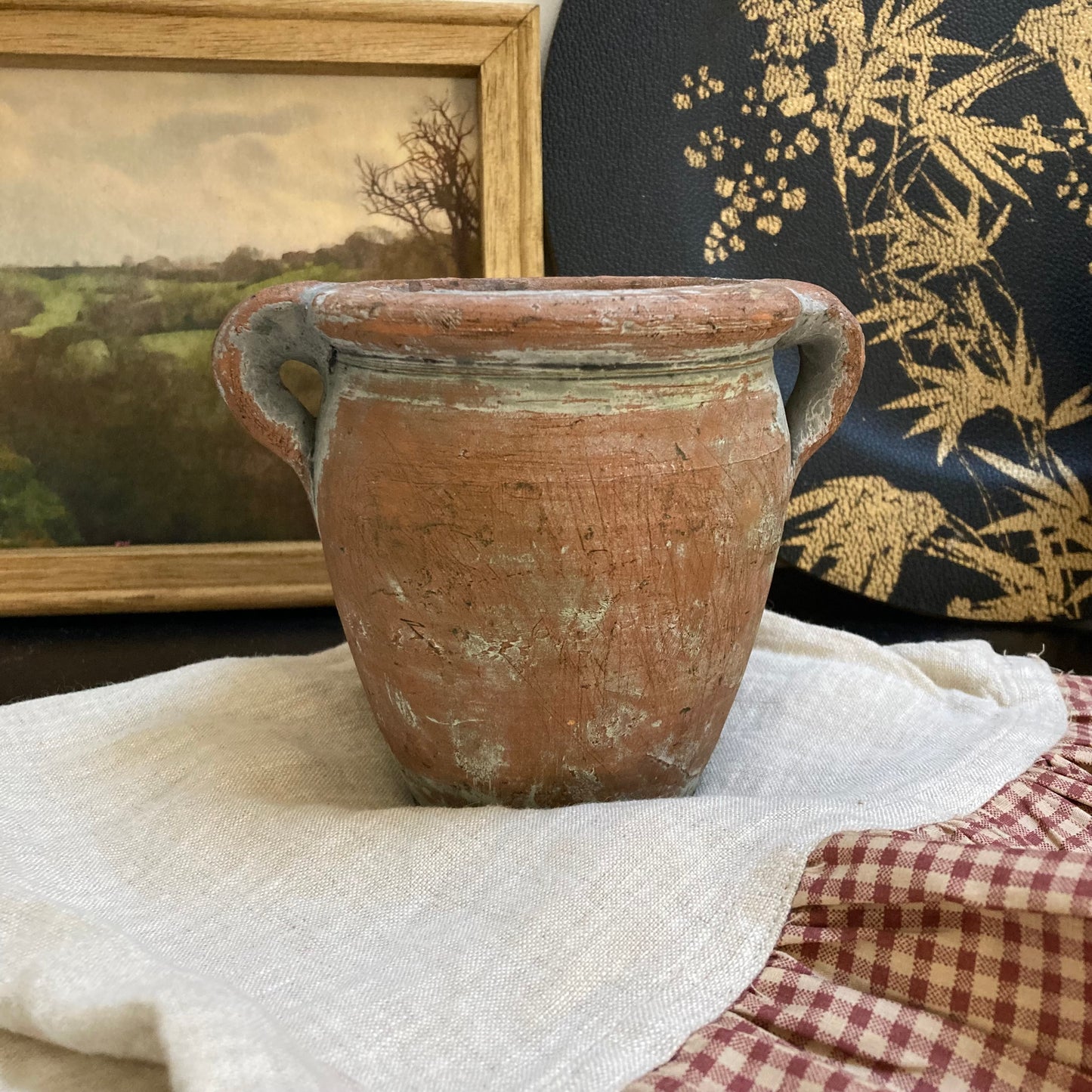 Small Vintage Pot With Handles