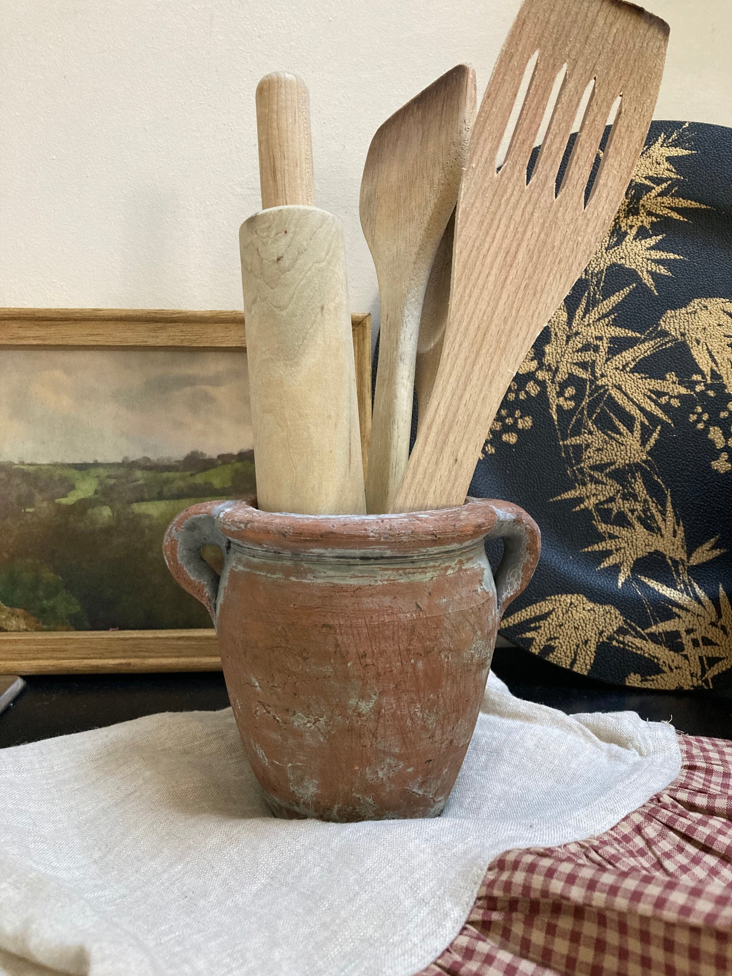 Small Vintage Pot With Handles