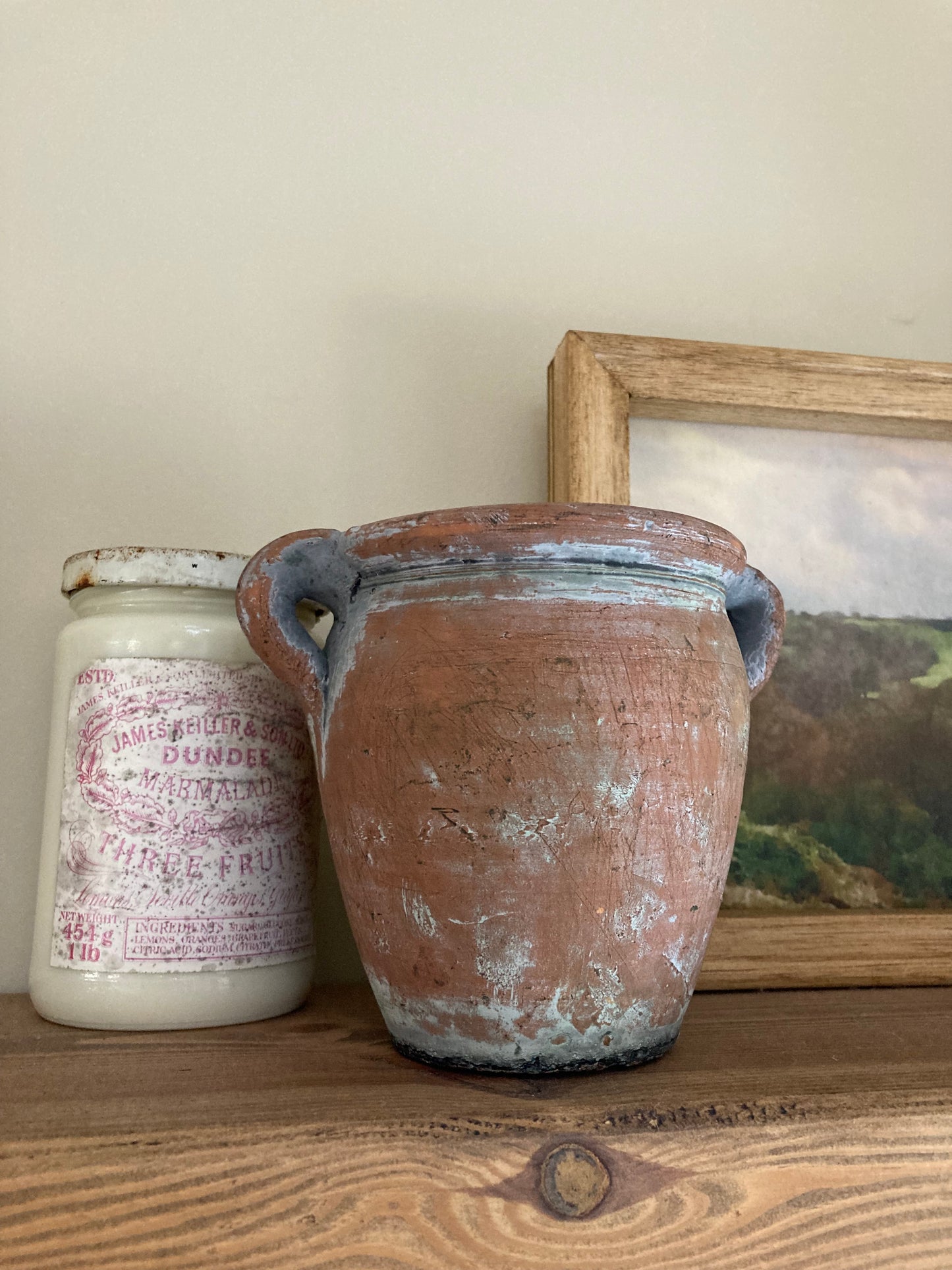 Small Vintage Pot With Handles