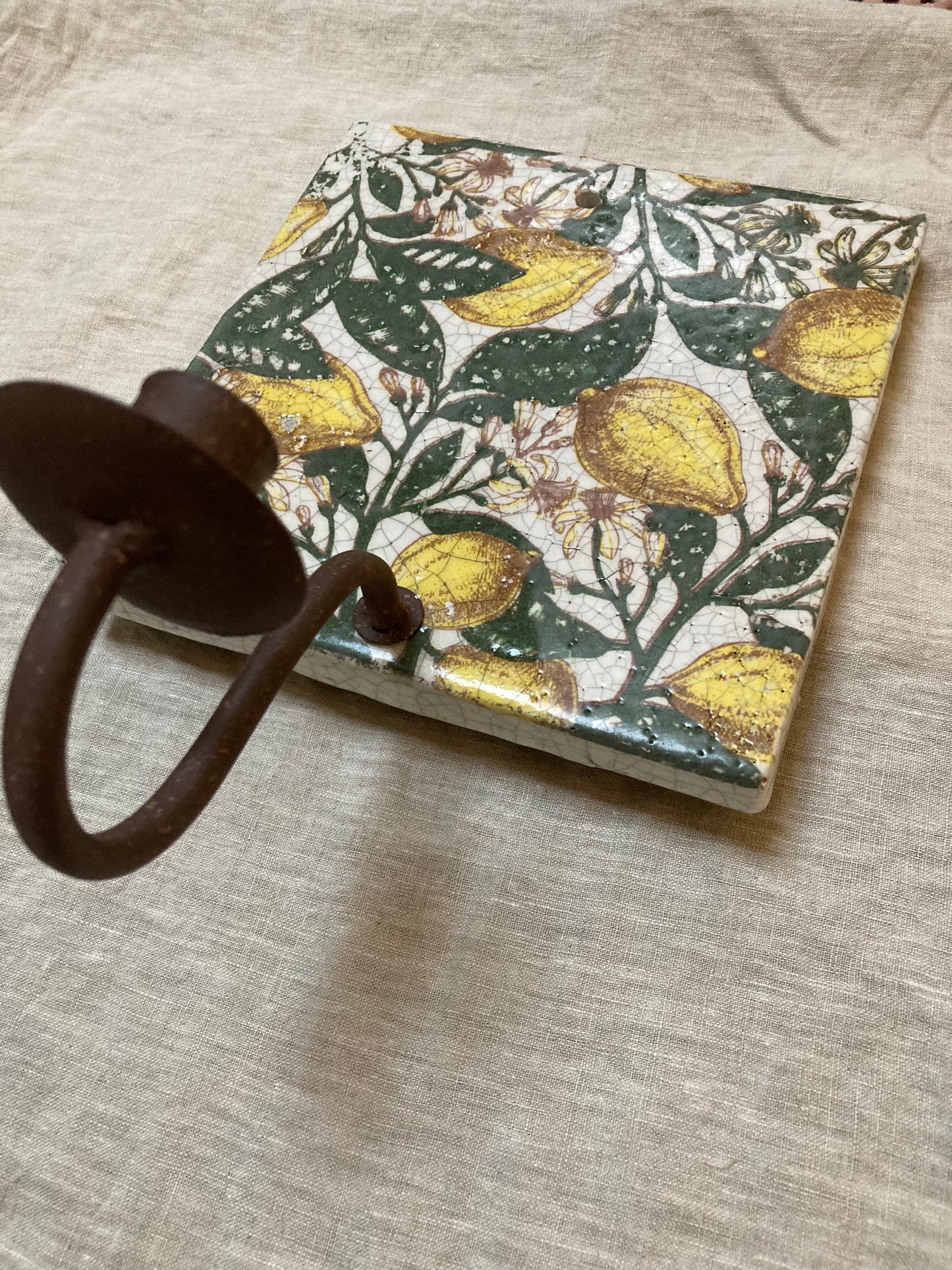 Lemon Tile Wall Sconce