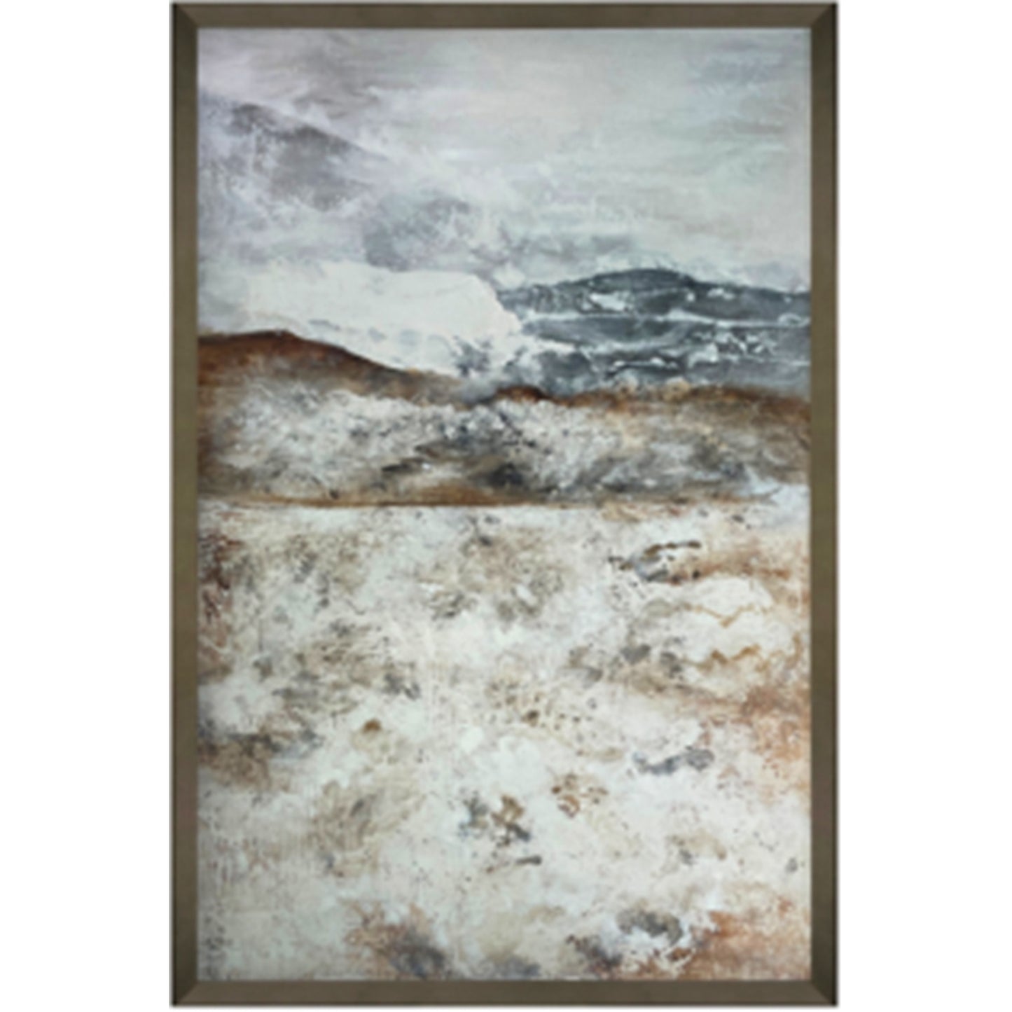 Large Mountain Vista Canvas in Frame, 150cmH