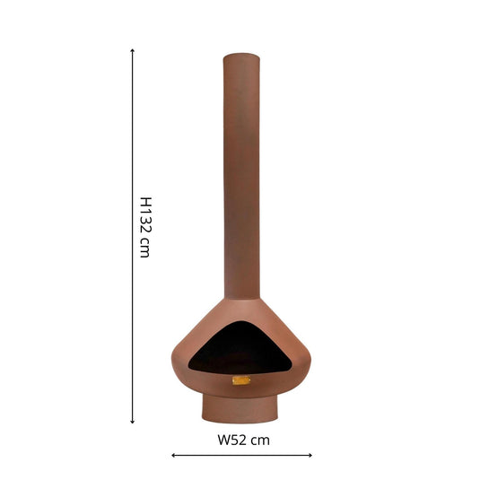 Tall Rustic Outdoor Chimnea