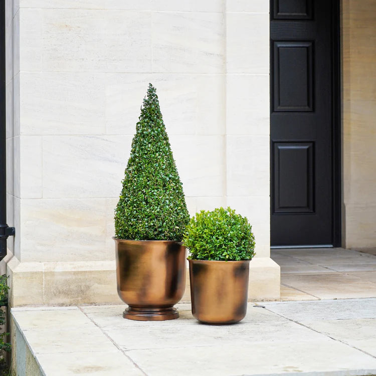 Outdoor Kingham Copper Metal Urn - Kristia Rose Collections